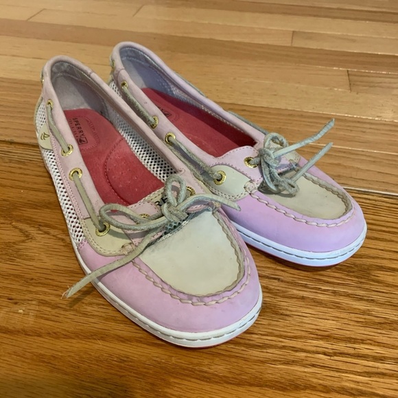 Sperry Top Sider Womens Leather Mesh Boat Shoes - Picture 1 of 14